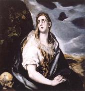 El Greco the repentant magdalen Spain oil painting artist